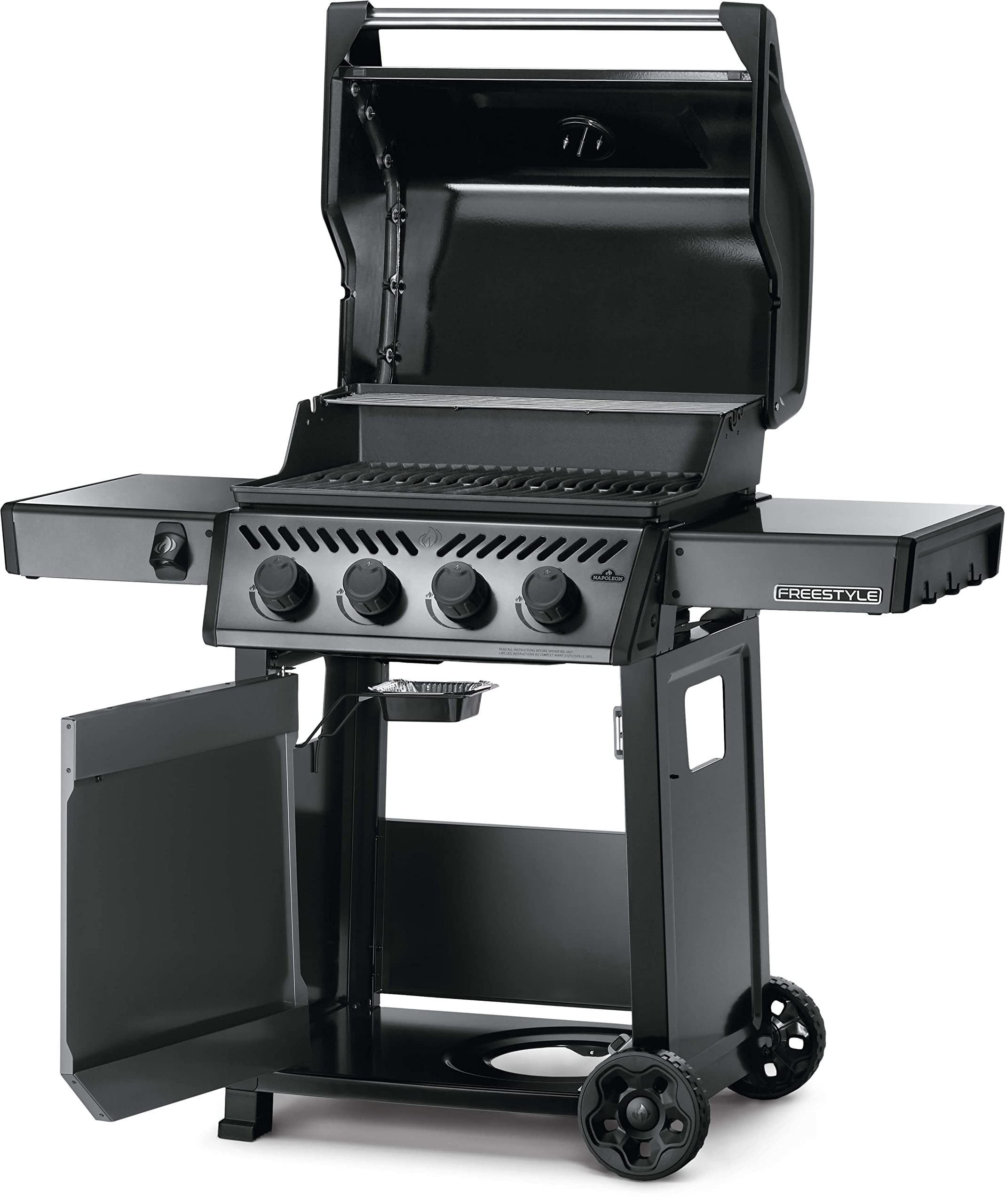 Napoleon Freestyle 425 Propane Gas Outdoor Grill, Graphite Grey – 4-Burner Backyard BBQ for Home Grilling 11 Napoleon Freestyle 425 Propane Gas Outdoor Grill, Graphite Grey – 4-Burner Backyard BBQ for Home Grilling