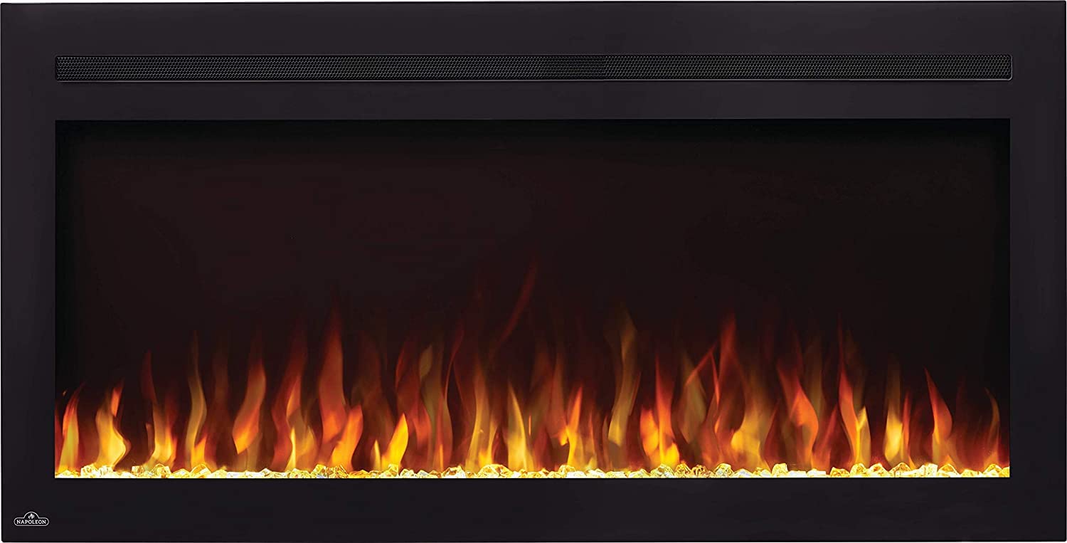 Napoleon Purview 42 inch Wall Mount Electric Fireplace - Black, NEFL42HI