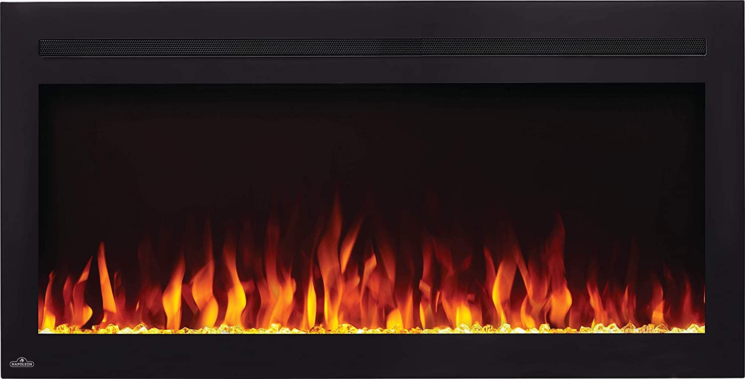 Napoleon Purview 42 inch Wall Mount Electric Fireplace - Black, NEFL42HI