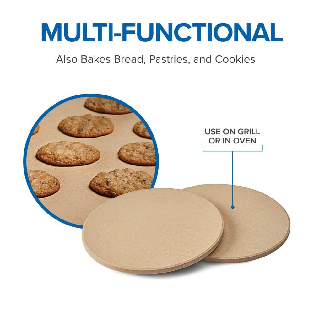 Napoleon Personal Sized Pizza Baking Stone Set - Two 10-inch Personal Pizza Baking Stones, For Use In Grill or Oven 4 Napoleon Personal Sized Pizza Baking Stone Set - Two 10-inch Personal Pizza Baking Stones, For Use In Grill or Oven