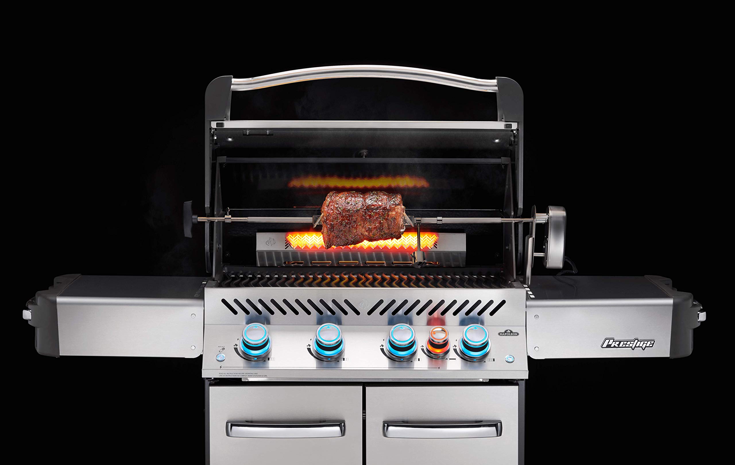 Napoleon Commercial Grade Rotisserie Kit - Fits Prestige/PRO 500/LEX 485, 31-in, Stainless Steel, Food to 25lbs