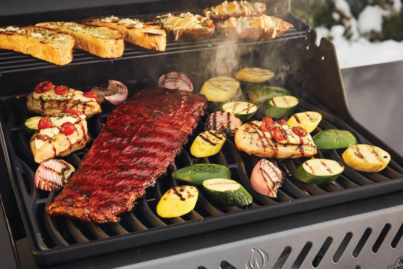 Napoleon Freestyle 365 Propane Gas Outdoor Grill, Graphite Grey – 3-Burner BBQ with Stainless Steel Cooking Grates 6 Napoleon Freestyle 365 Propane Gas Outdoor Grill, Graphite Grey – 3-Burner BBQ with Stainless Steel Cooking Grates