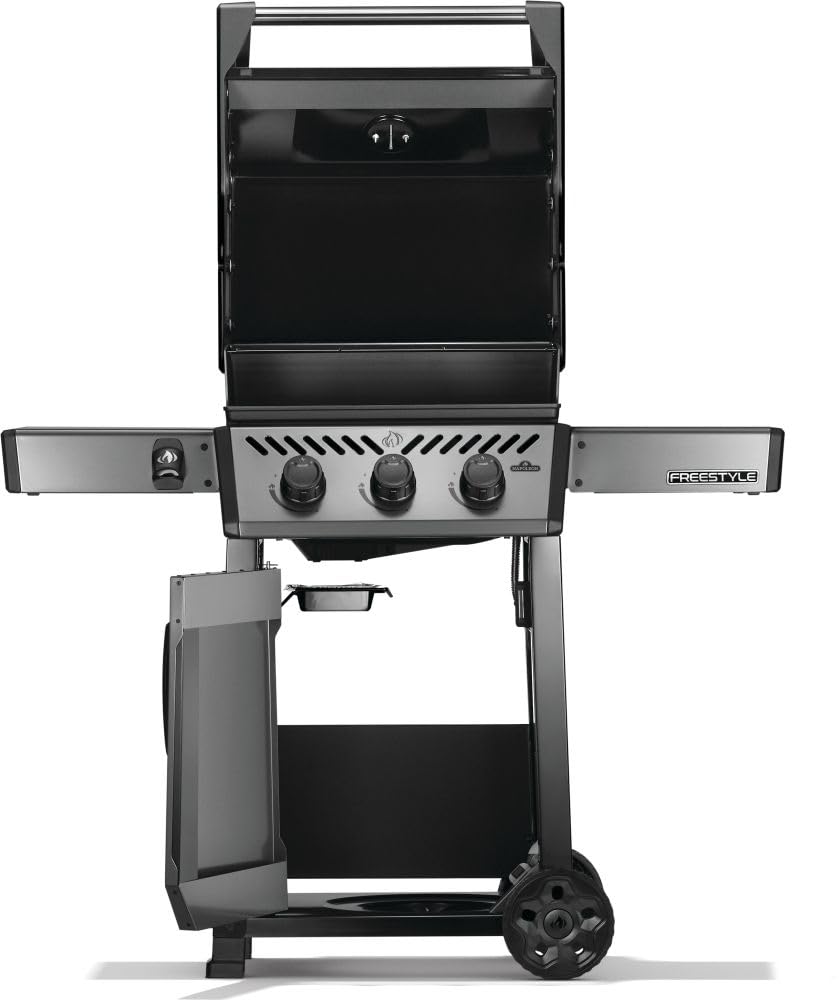 Napoleon Freestyle 365 Propane Gas Outdoor Grill, Graphite Grey – 3-Burner BBQ with Stainless Steel Cooking Grates 7 Napoleon Freestyle 365 Propane Gas Outdoor Grill, Graphite Grey – 3-Burner BBQ with Stainless Steel Cooking Grates