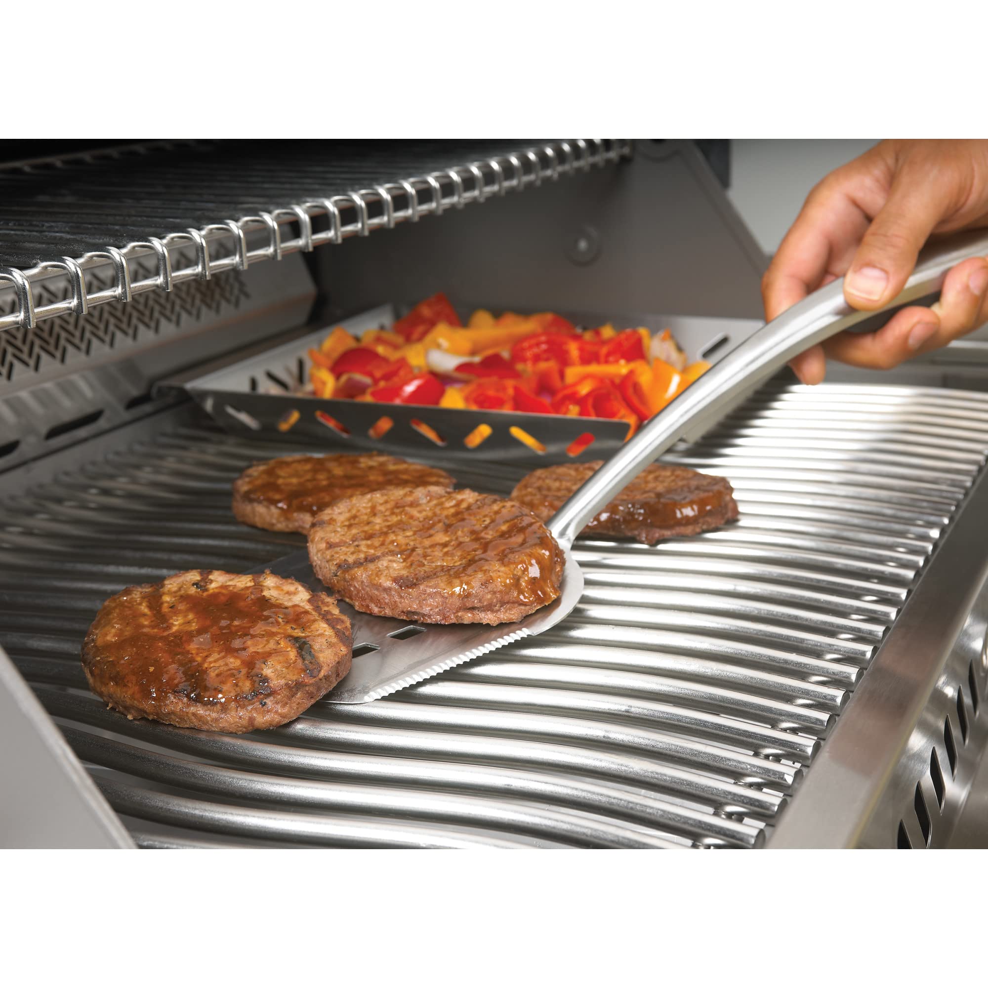 Napoleon PRO Spatula - Stainless Steel, Oversized Head, Integrated Bottle Opener, Serrated Edge for Slicing and Trimming 3 Napoleon PRO Spatula - Stainless Steel, Oversized Head, Integrated Bottle Opener, Serrated Edge for Slicing and Trimming