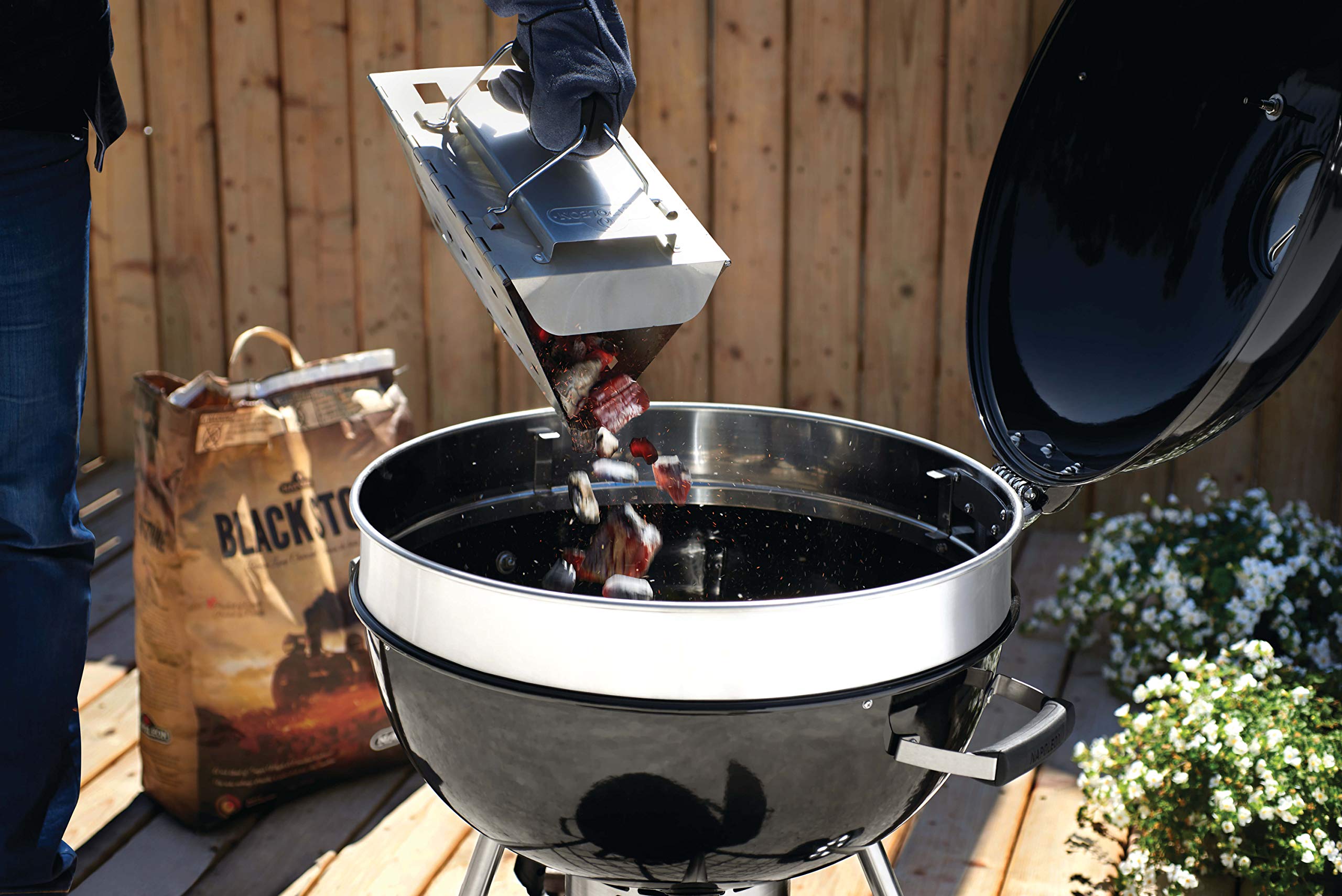 Napoleon JETFIRE Charcoal Chimney Starter – Stainless Steel, Collapsable, Quick Light 4 Napoleon JETFIRE Charcoal Chimney Starter – Stainless Steel, Collapsable, Quick Light