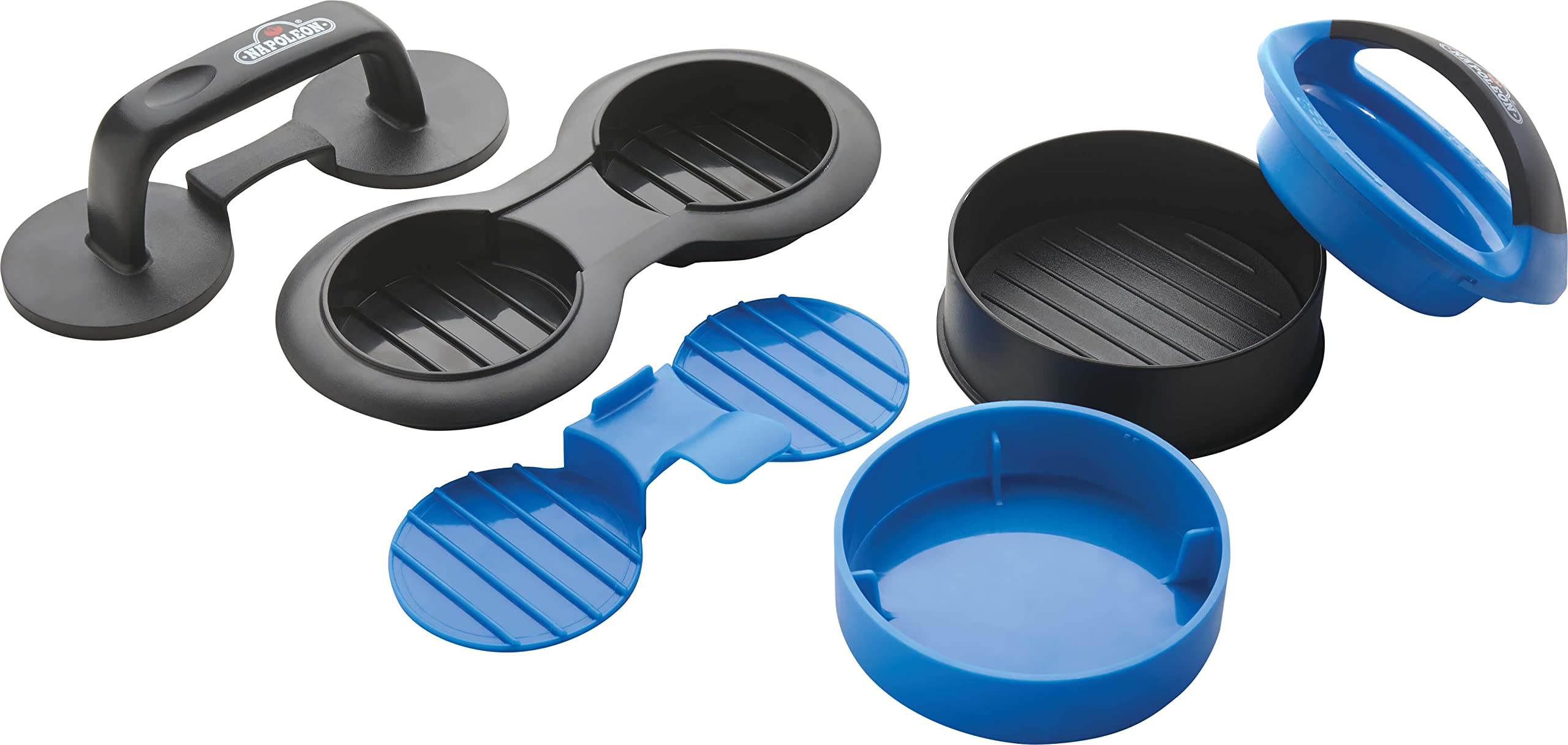 Napoleon Gourmet Burger Press Kit - Hamburger and Slide Press, Stuffed Burgers, Dishwasher Safe