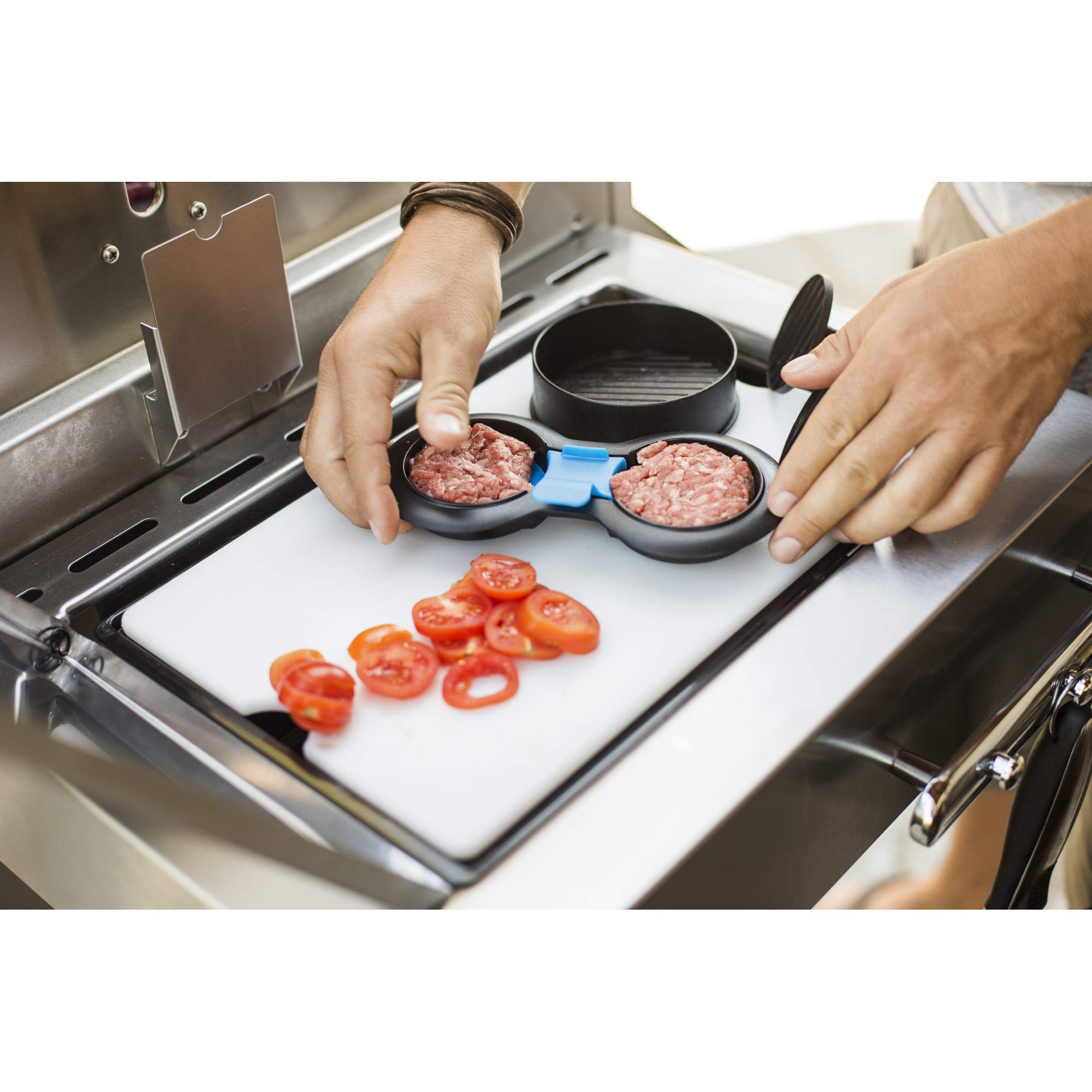 Napoleon Gourmet Burger Press Kit - Hamburger and Slide Press, Stuffed Burgers, Dishwasher Safe