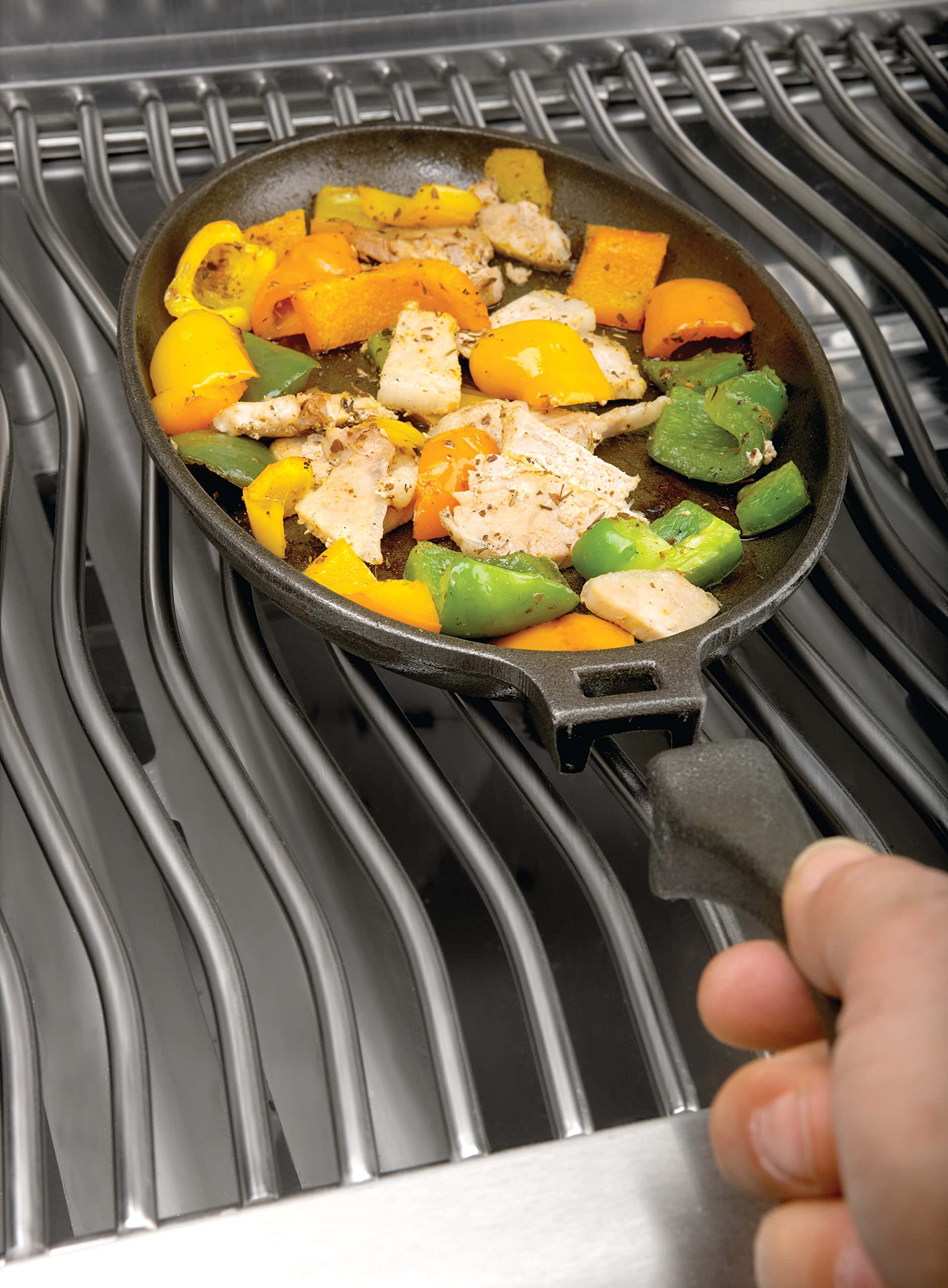 Napoleon Cast Iron Skillet - Pre-Seasoned, Use On Side Burner or Grill Grates, Removable Handle 4 Napoleon Cast Iron Skillet - Pre-Seasoned, Use On Side Burner or Grill Grates, Removable Handle