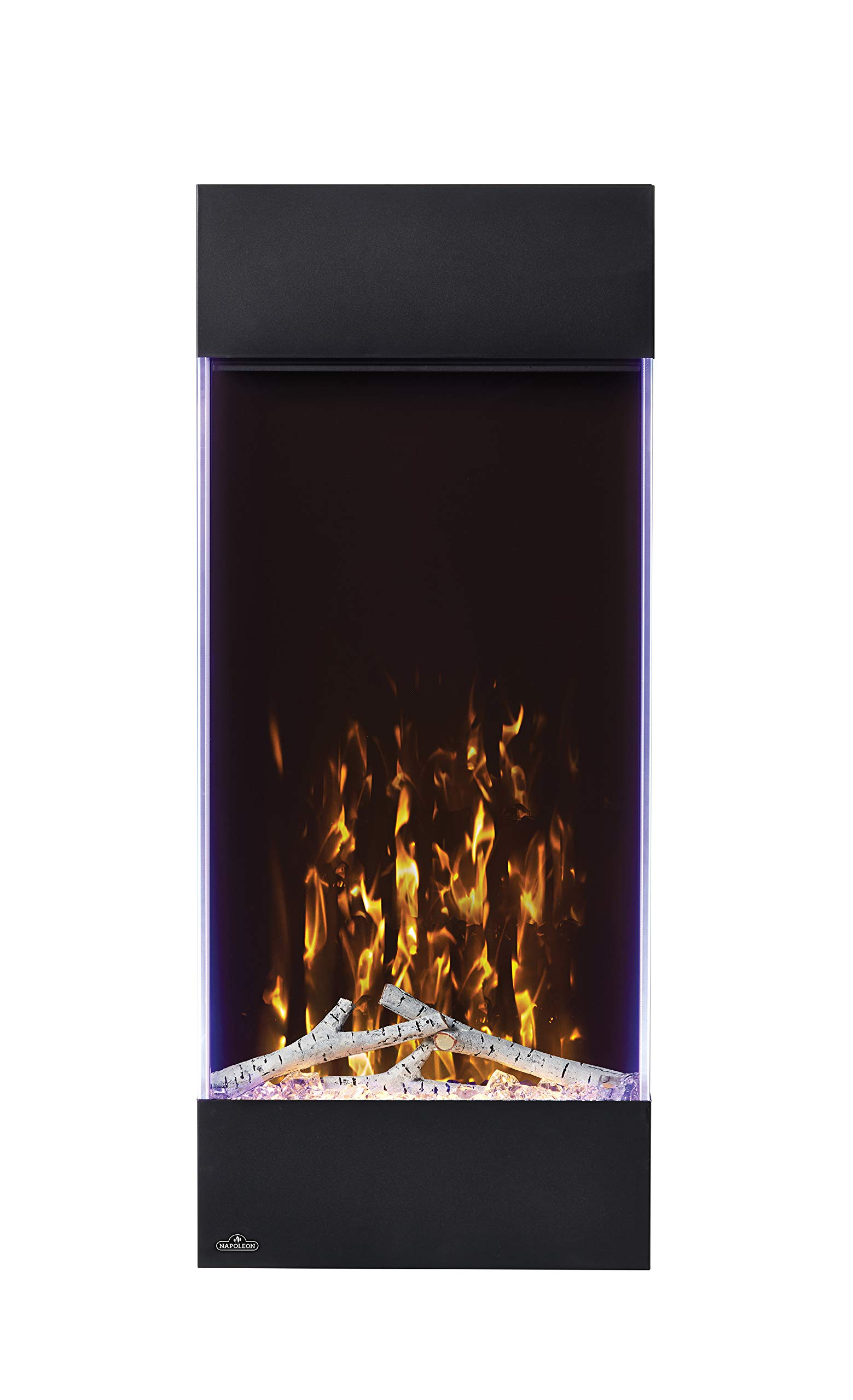 Napoleon Allure 38 inch Vertical Wall Mount Electric Fireplace - Black, NEFVC38H
