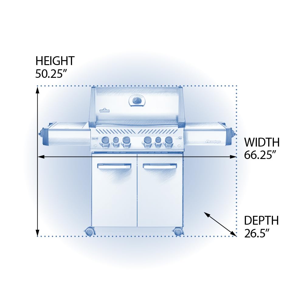 Napoleon P500RSIBNSS-3 Prestige 500 RSIB Natural Gas Grill, sq. in + Infrared Side and Rear Burner, Stainless Steel 17 Napoleon P500RSIBNSS-3 Prestige 500 RSIB Natural Gas Grill, sq. in + Infrared Side and Rear Burner, Stainless Steel