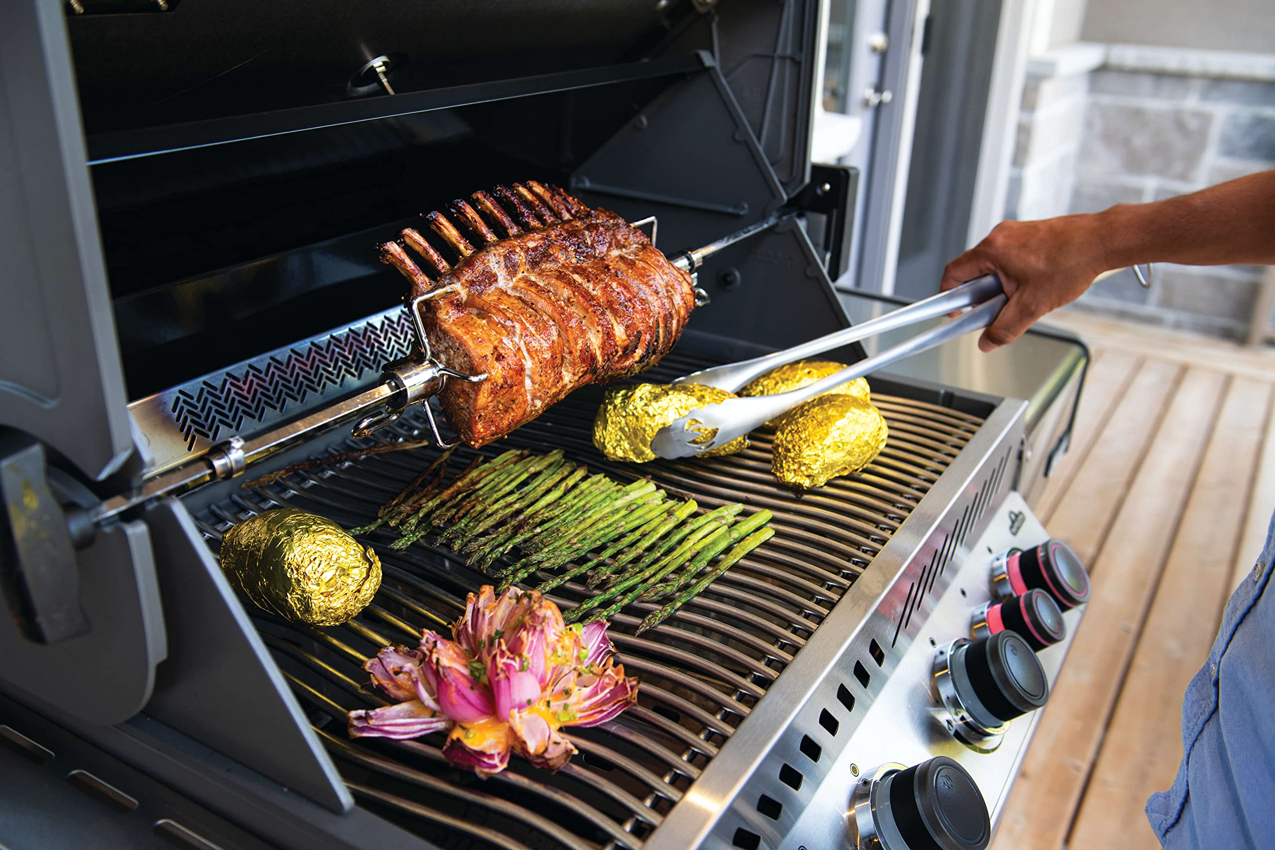 Napoleon P500RSIBNSS-3 Prestige 500 RSIB Natural Gas Grill, sq. in + Infrared Side and Rear Burner, Stainless Steel 6 Napoleon P500RSIBNSS-3 Prestige 500 RSIB Natural Gas Grill, sq. in + Infrared Side and Rear Burner, Stainless Steel